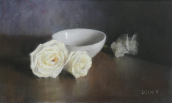 Cream Roses and Bowl
